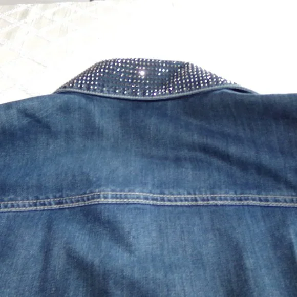 Chico's Platinum Rhinestone Vest - Picture 7 of 7